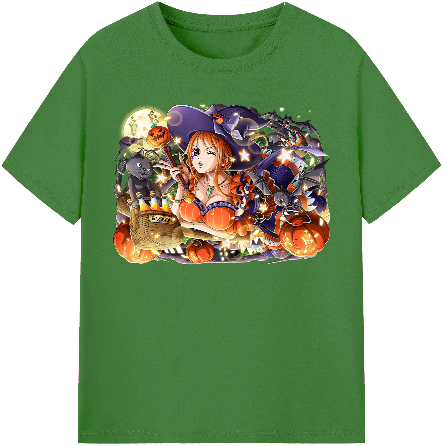 （画像用） ワンピース ナミ ONE PIECE Nami レディースカジュアルプリントTシャツ（綿100％）